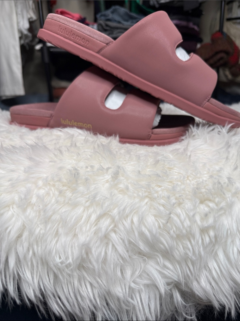 lululemon athletica Pink Slide Sandals